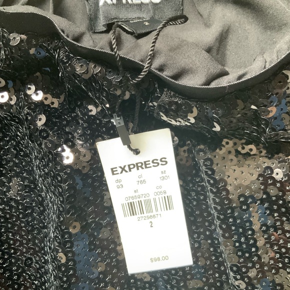 Express lace trimmed sequin skirt - Picture 3 of 3